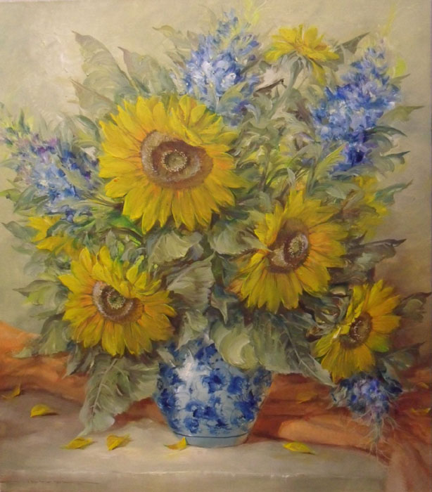 W. Felzmann - Sonnenblumen (Maße: 60x80 cm)